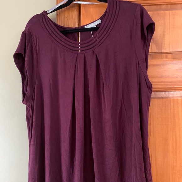 Daniel Rainn Brinn Scoop Neck Detail Top - Picture 4 of 4